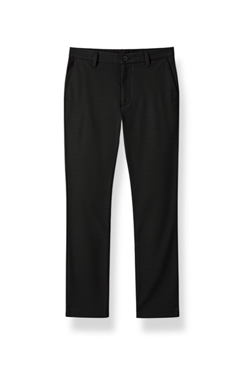 Manhattan Pantalon de Vestir Casual Slim Fit Negro