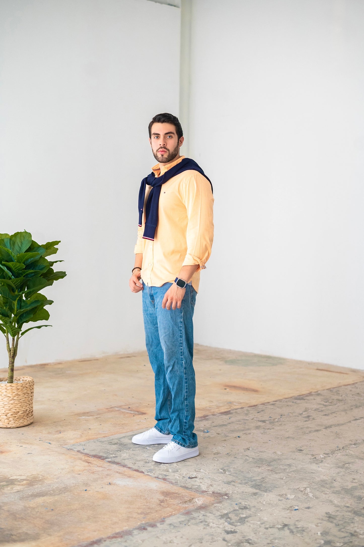 Tommy long sleeve shirt orange