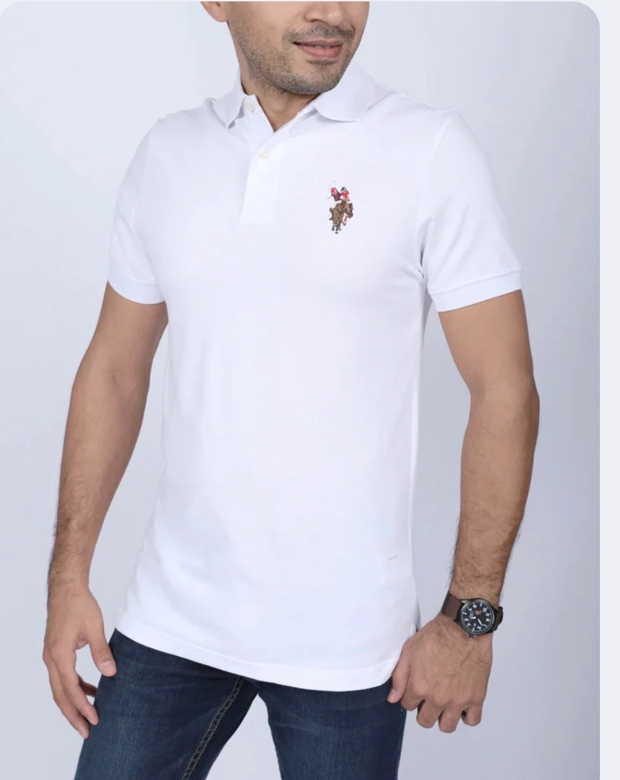 Us Polo tipo polo clasica custom fit white