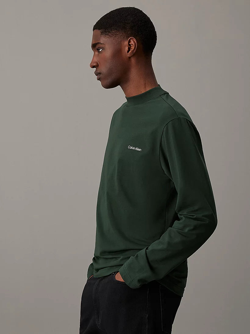 Calvin Klein T-Shirt Manga Larga Micro Logo