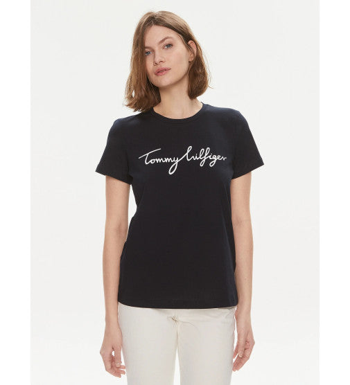 Tshirt Tommy azul negro dama