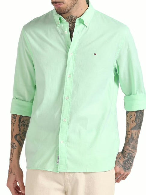 Tommy Hilfiger manga larga menta