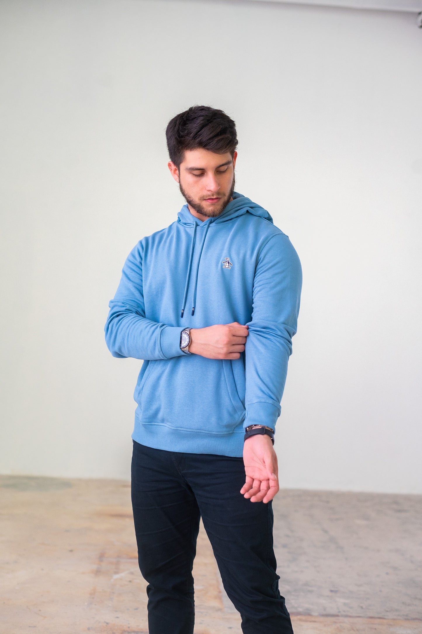 Penguin Hoodie Spring Lake blue