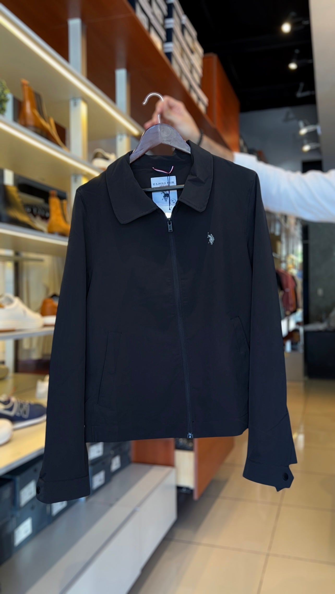Us Polo jacket negra strech