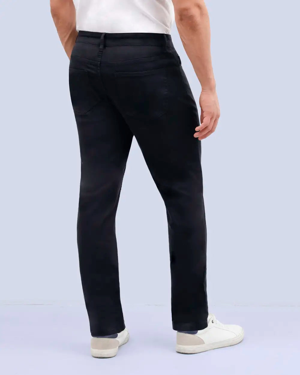 Manhattan Pantalón Casual 5 Pocket Tencel Slim Fit Negro