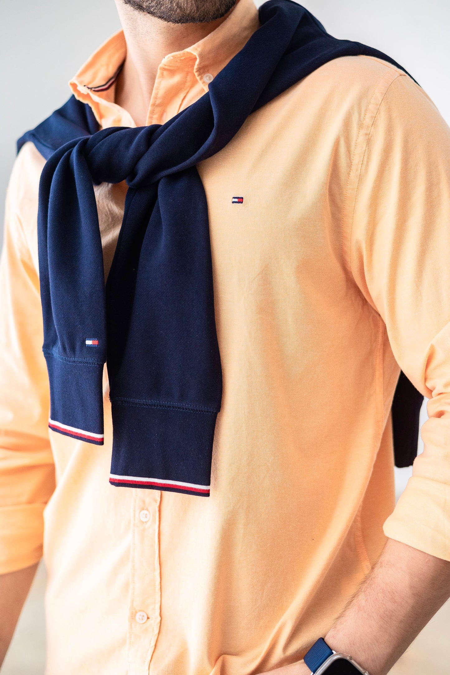 Tommy long sleeve shirt orange