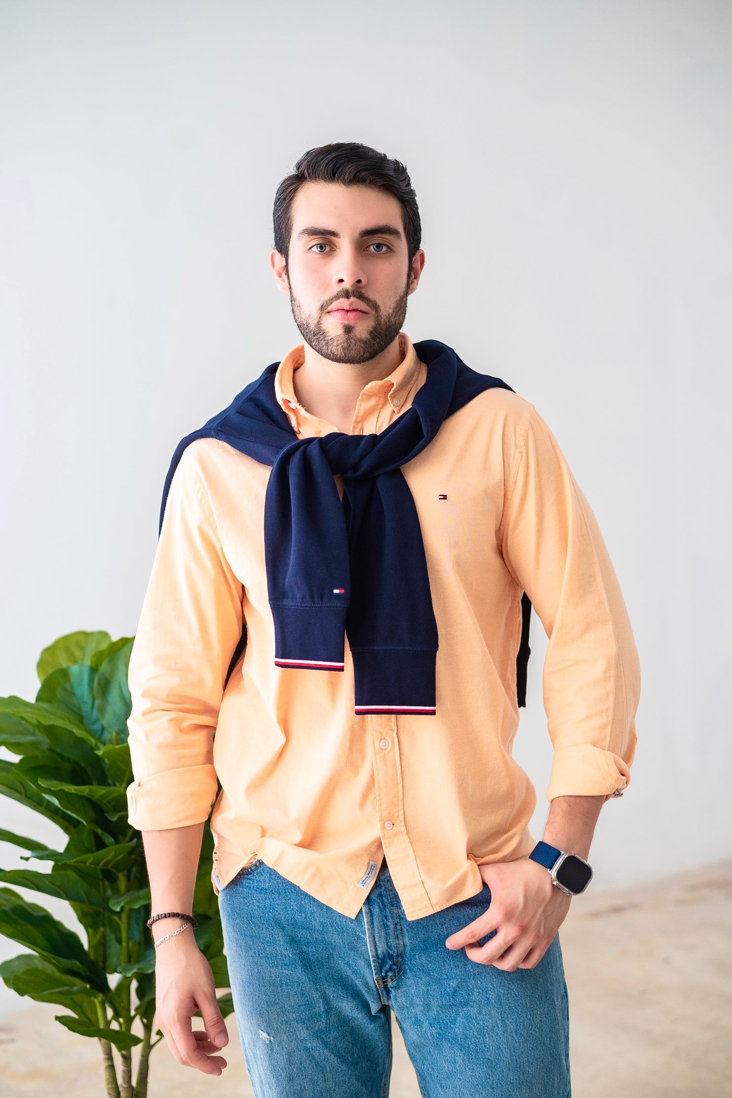 Tommy long sleeve shirt orange