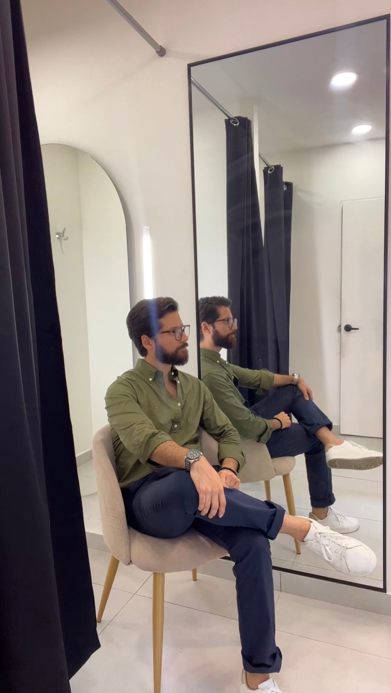 Tommy Hilfiger camisa manga larga Army Green