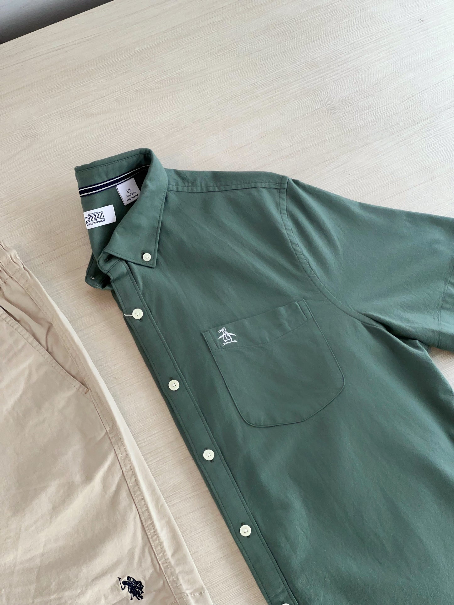 Penguin Short Sleeve Oxford Laurel