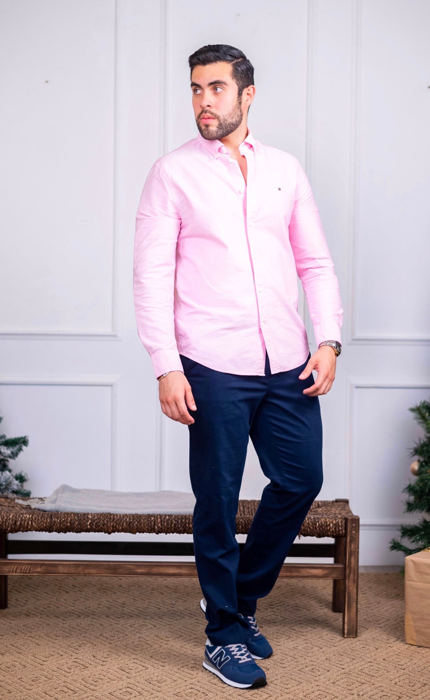 Tommy Long Sleeve Shirt Classic Pink