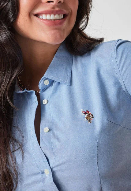 Us Polo Light Blue Blouse