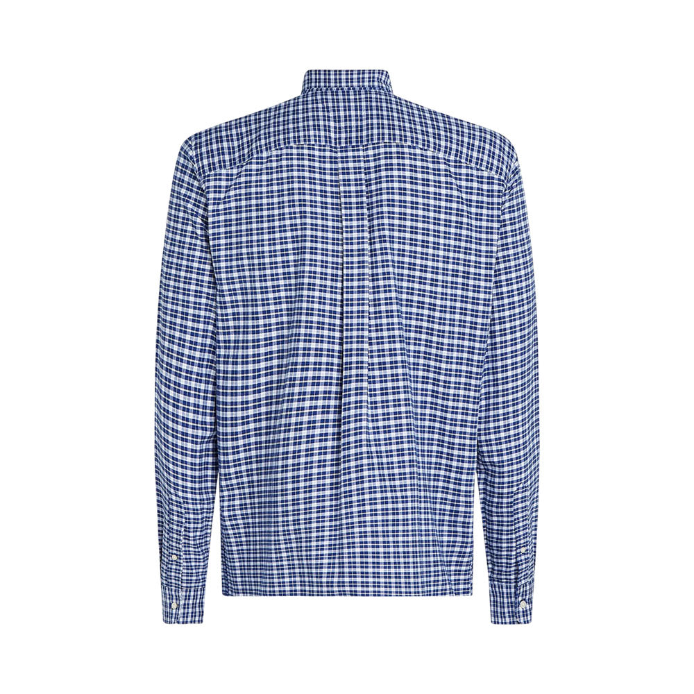 Tommy Hilfiger Manga Larga Oxford Regular Fit Wedge Blue / Check