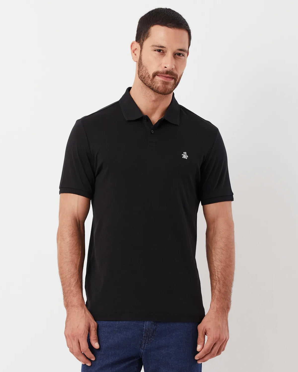 Penguin Tipo Polo Basica Negra