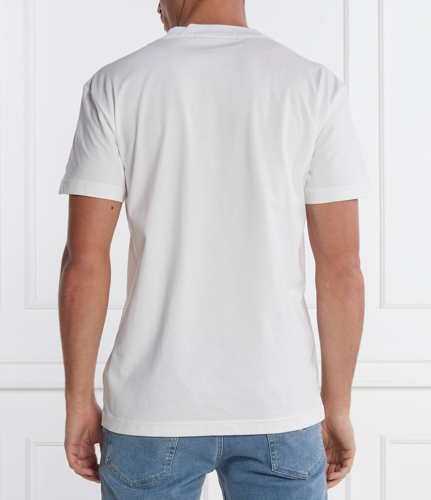 Calvin Klein T-Shirt Regular Fit Bright White Logo Pecho