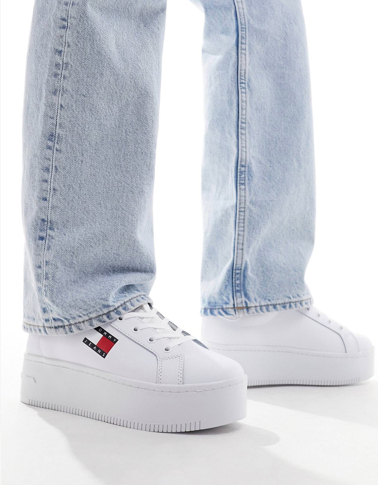 Tommy Hilfiger Plataforma Essential Blanco