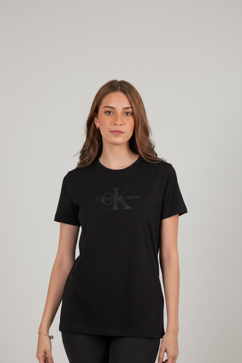 Calvin Klein T-Shirt Dama Regular Tee Ck Black