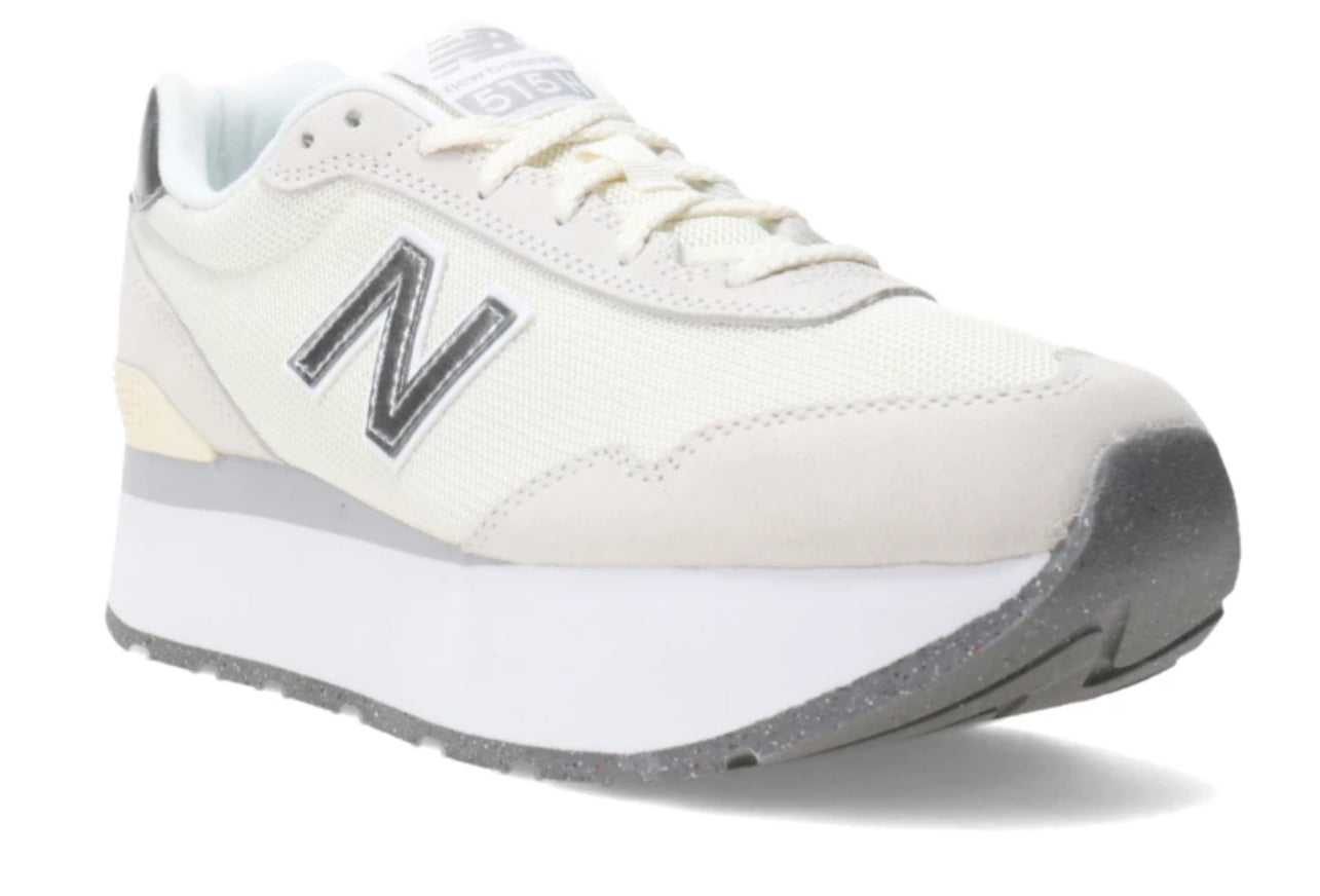 New Balance 515 suela alta plateados
