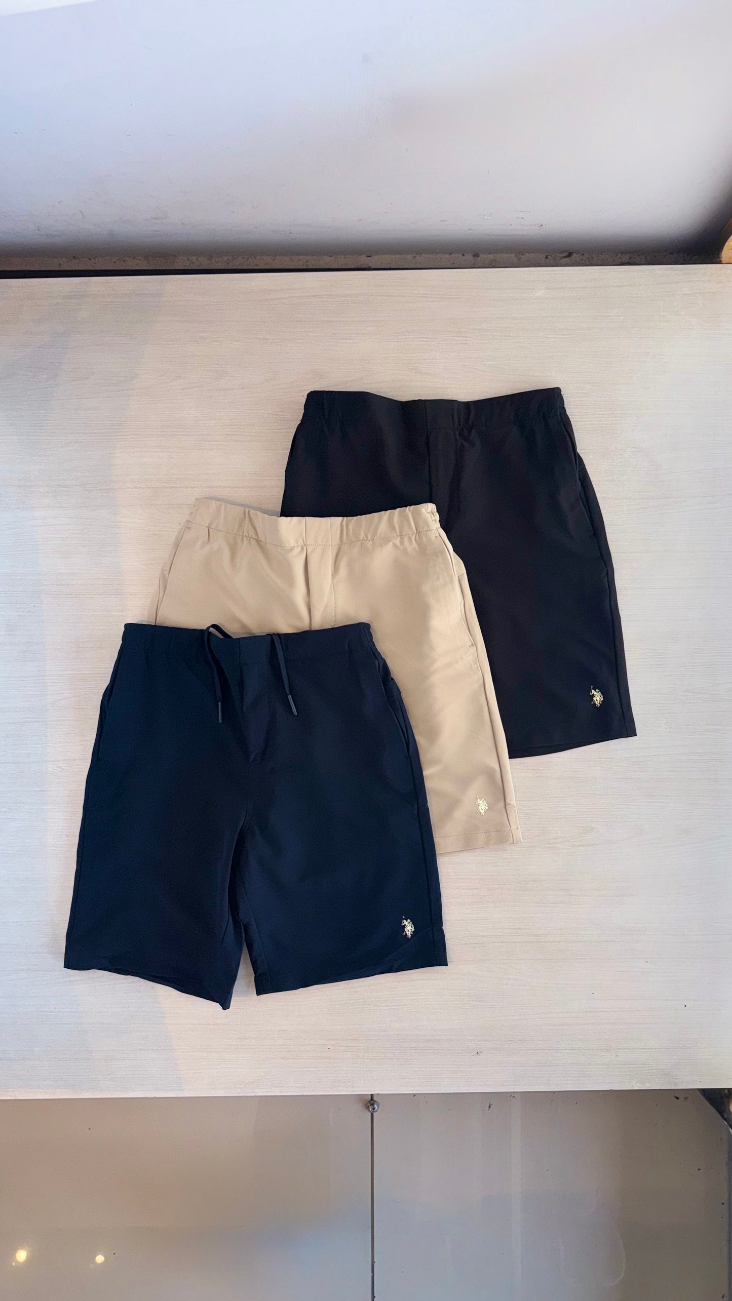 Short Us Polo Flex Negro