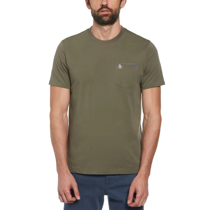 Penguin T-Shirt Pocket Army