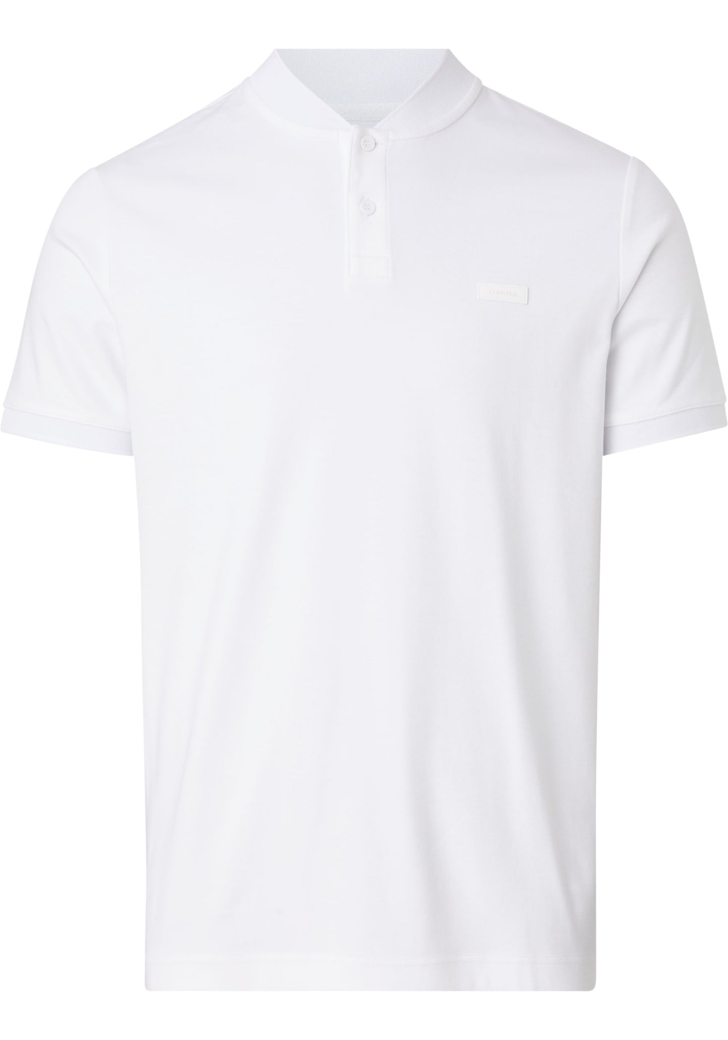 Camisa Calvin Klein Tipo Polo Cuello Chino Blanco