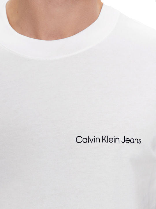 Calvin Klein T-Shirt Regular Fit Bright White Logo Pecho