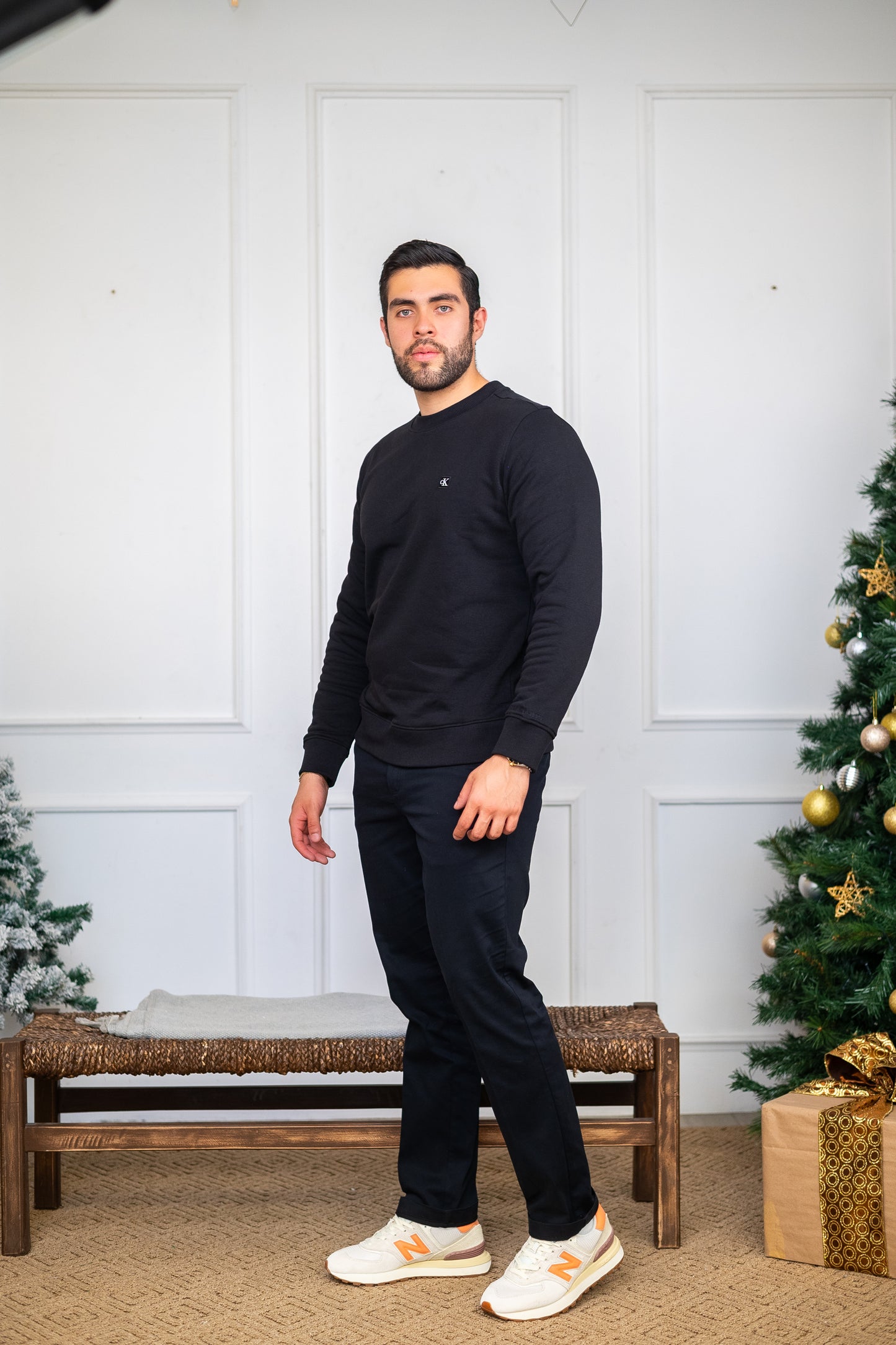 Calvin Klein Sueter Embro Badge Black