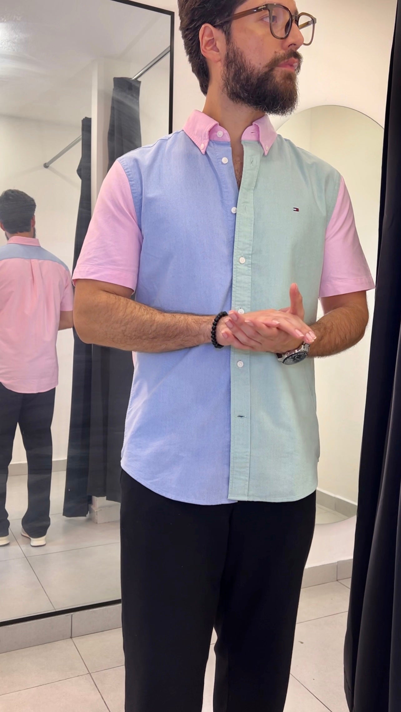 Tommy Hilfiger manga corta Blue Allover