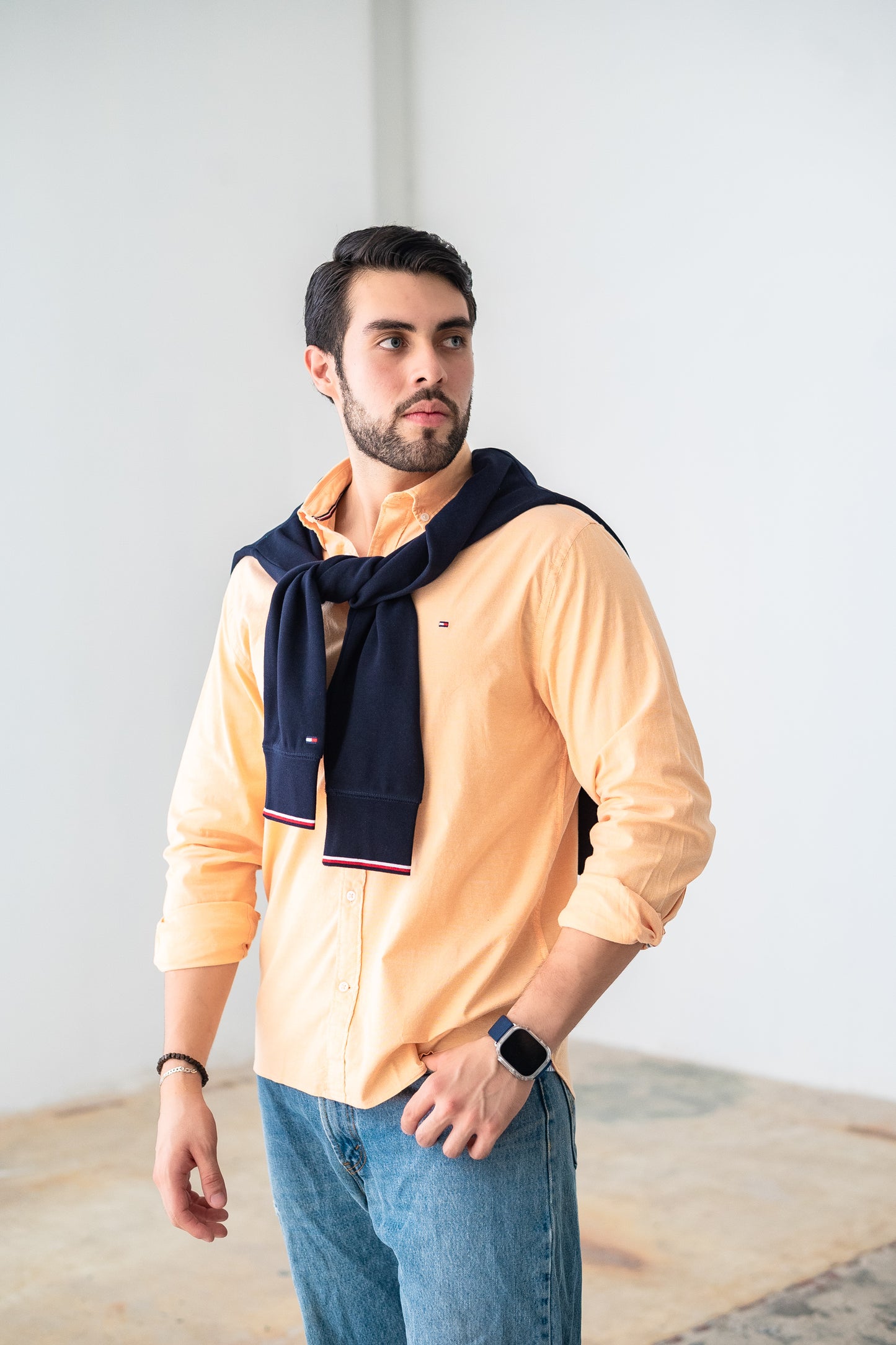 Tommy long sleeve shirt orange