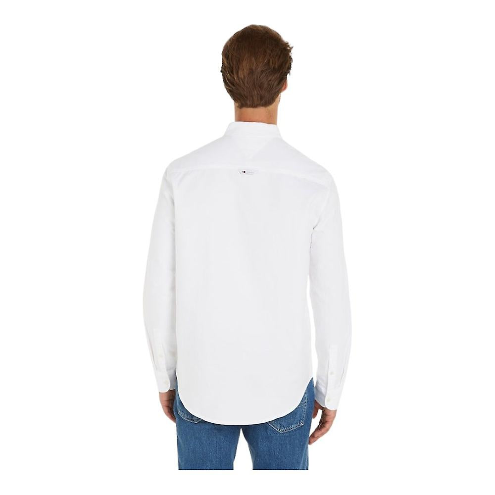 Camisa Tommy Jeans Manga Larga Blanca