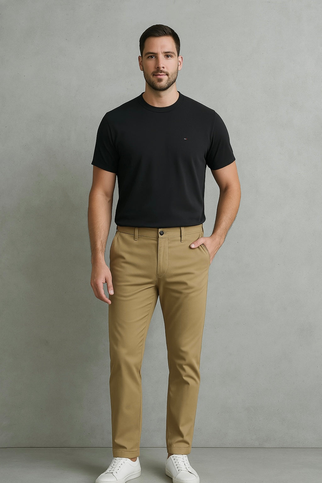 Khaki Manhattan Trousers