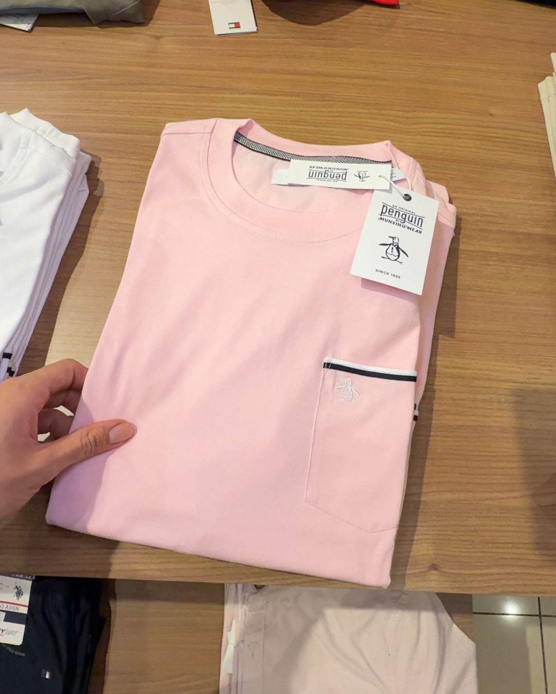 Penguin T-Shirt Pocket Rosa