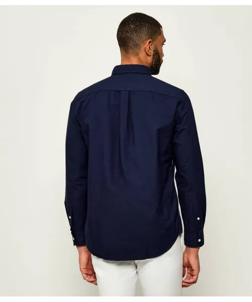 Tommy Hilfiger Manga Larga Oxford Preppy Navy / Desert Sky