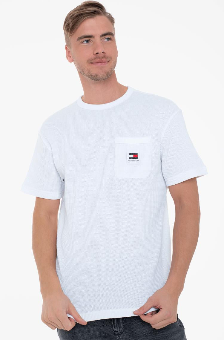Tommy Jeans T Shirt Waffle White