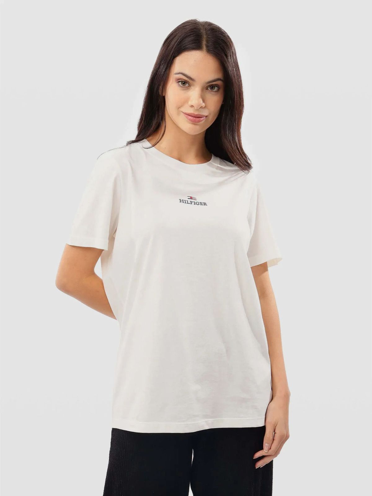 Tommy Hilfiger T-Shirt Dama Relaxed Beige