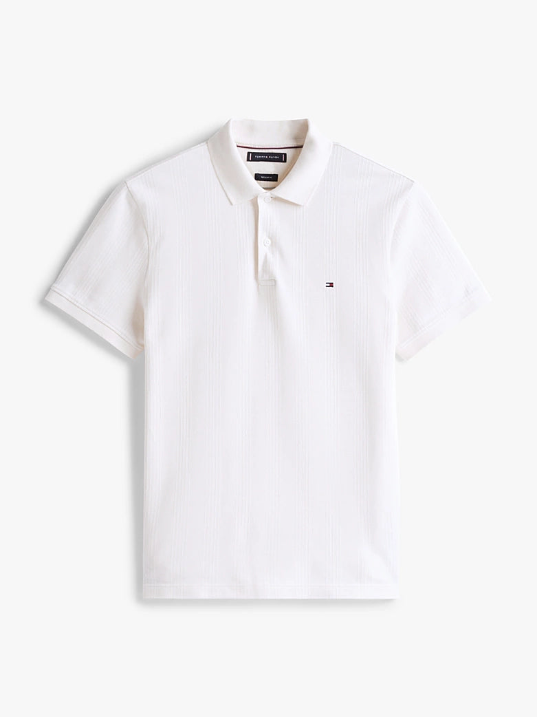 Tommy Hilfiger Tipo Polo Vertical Stripe Ivory Petal
