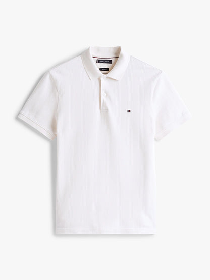 Tommy Hilfiger Tipo Polo Vertical Stripe Ivory Petal