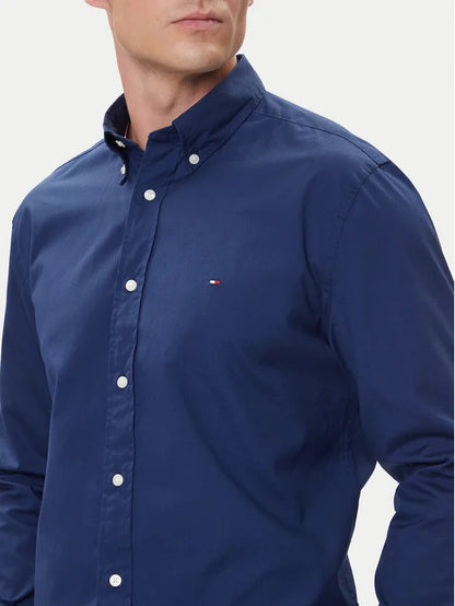 Tommy Hilfiger Camisa Manga Larga Flex Preppy Navy