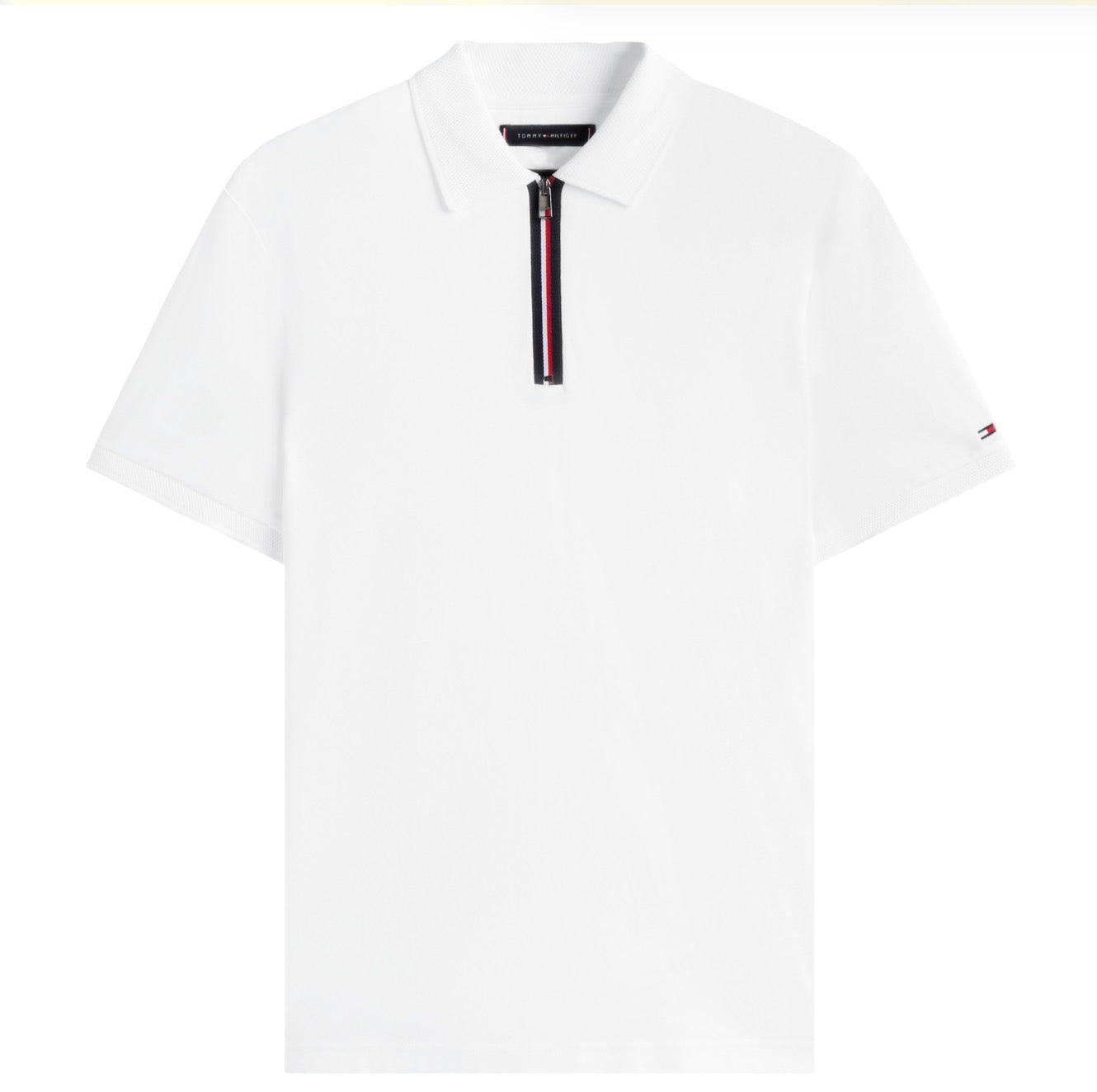 Tommy Hilfiger Tipo Polo Zipper Blanca