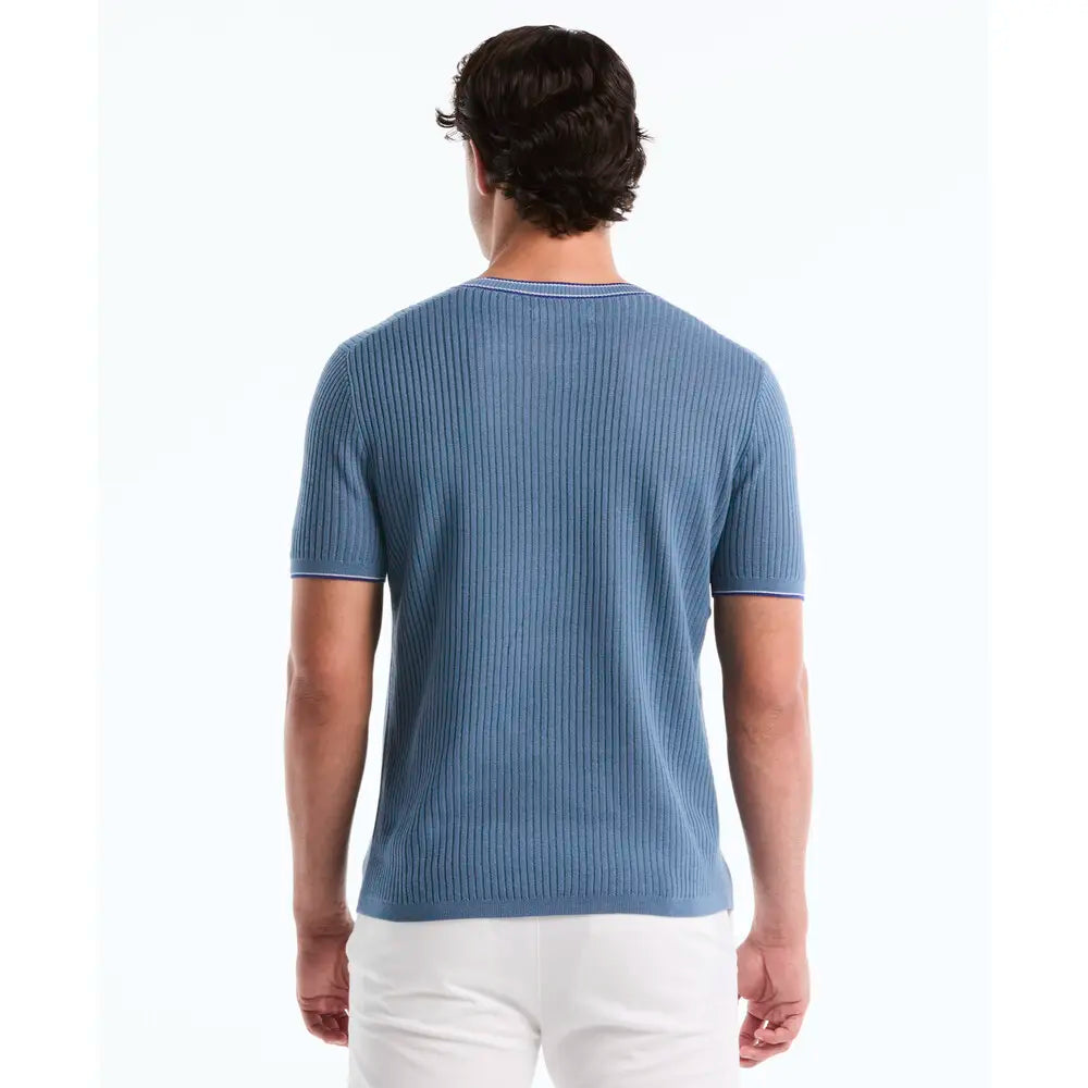 Penguin T Shirt Sweater Tejida Celeste