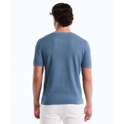 Penguin T Shirt Sweater Tejida Celeste