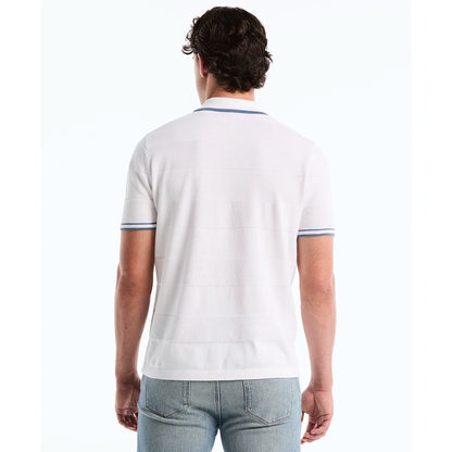 Penguin Camisa Botones Tejido Blanco/Celeste