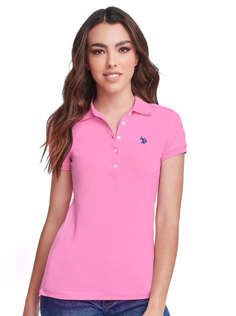 Blusa Tipo polo Us Dama Polo rosada