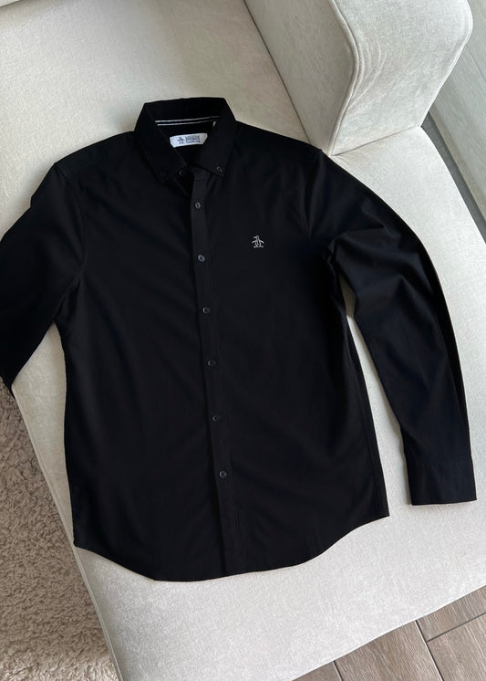 Penguin Oxford Long Sleeve Black