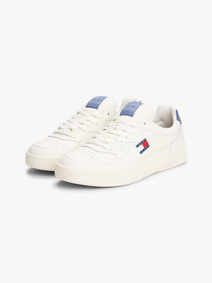 Tommy Jeans Zapato Caballero Cupsole Leather Talon Celeste Gris