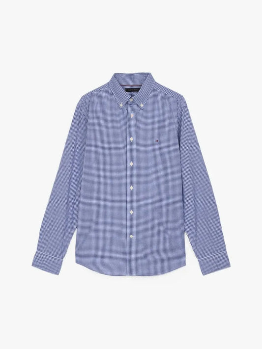 Tommy Hilfiger Manga Larga Regular Fit Wedge Blue / Optic White