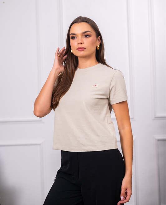 Calvin Klein Crop Top Blouse Pelican