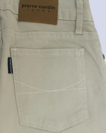 Pierre Cardin Pantalon Dama Recto Tiro Alto Beige