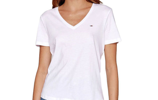 Tommy white v-neck blouse