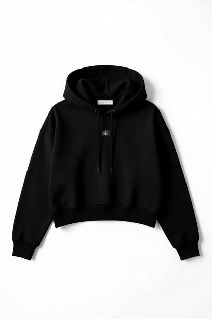 Calvin Klein Sueter Dama Crop Holgado Ck Black