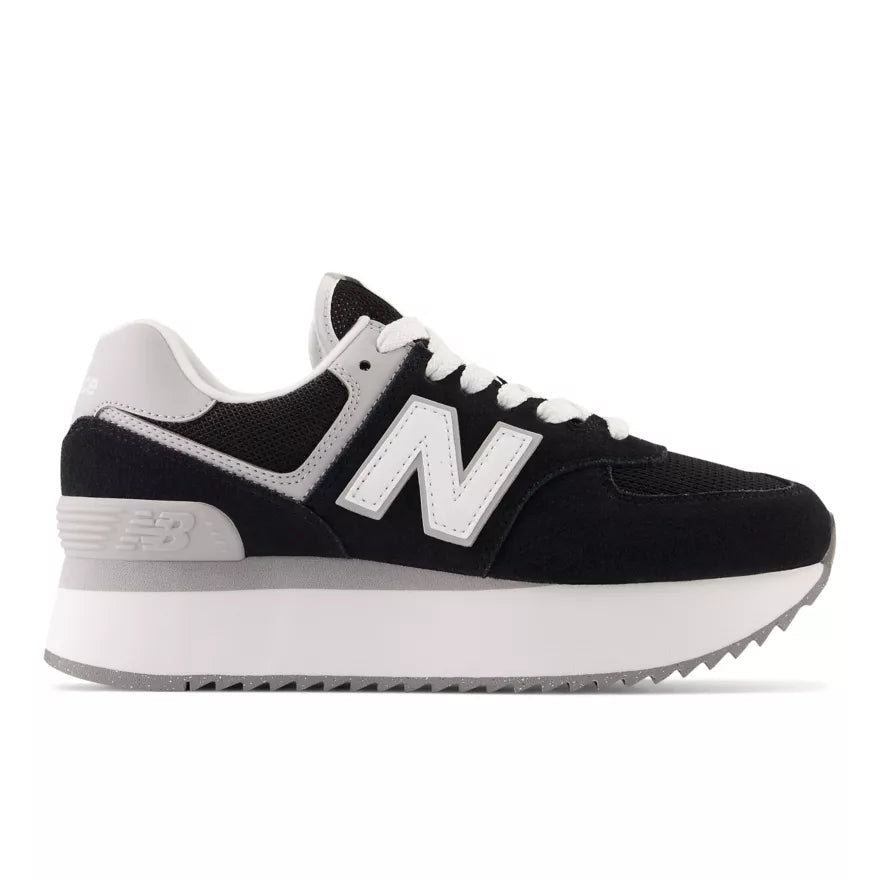 New Balance 574+ Black High Sole